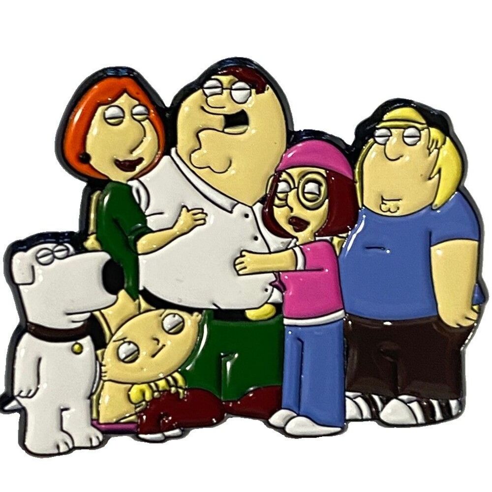 Family Guy Enamel Pin Complete Family Peter Lois Stewie Brian Meg Chris Badge